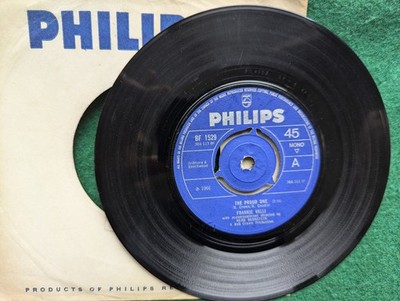 Frankie Valli The Proud One ''7'' VINYL SINGLE. (Philips BF 1529)
