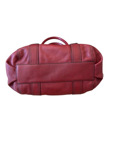 VTG Fossil Maddox Embossed Buttery Soft Leather Satchel Handbag Brick Red Purse, $34.99 - Photo 10