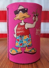 1980s PARTY ANIMAL DUCK Makita Kel-Welco Tools Can Koozie Kolder Holder BIN31