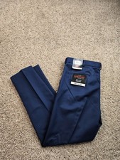 Dockers Signature Dress Pants Mens 36x30 Blue Slim Fit Tapered Leg Stretch NWT