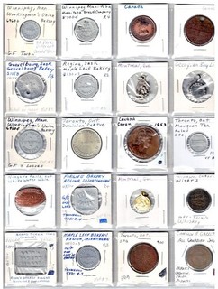 20 Pack Different Canadian Good For Tokens & Medallions