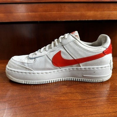 nike air force 1 shadow team red