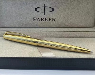 Parker Sonnet Series Gold Circle/Gold Clip Fine (F) Nib Ballpoint Pen Blue Ink