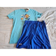 UA Under Armour youth blue basketball xlarge set nwt