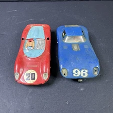 Vintage Strombecker Slot Car Lot Of 2 Ferrari Cheetah UNTESTED AS IS