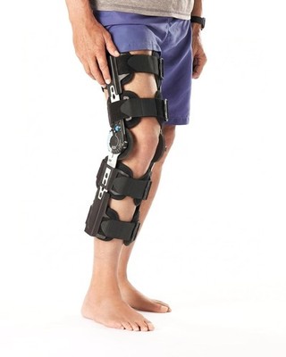Ovation Medical Post Op Knee Brace Cool Wrap ACL MCL Meniscus surgery Standard