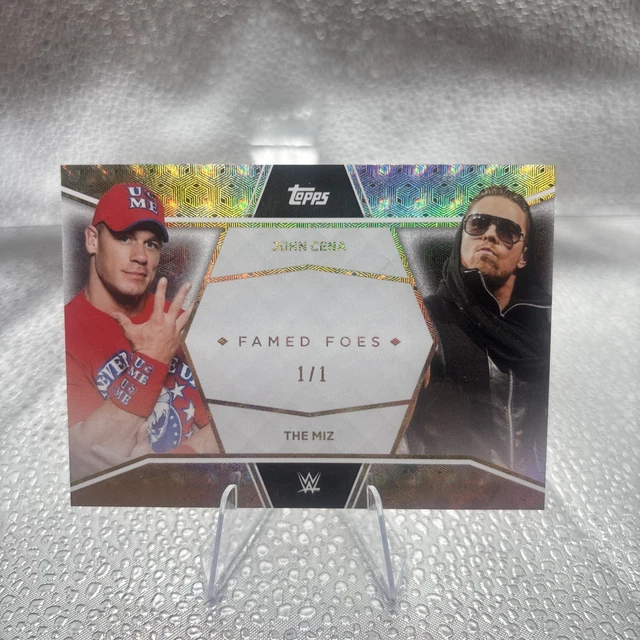 2025 Topps John Cena Commemorative Famed Foes The Miz 1/1 Foilfractor #FF7