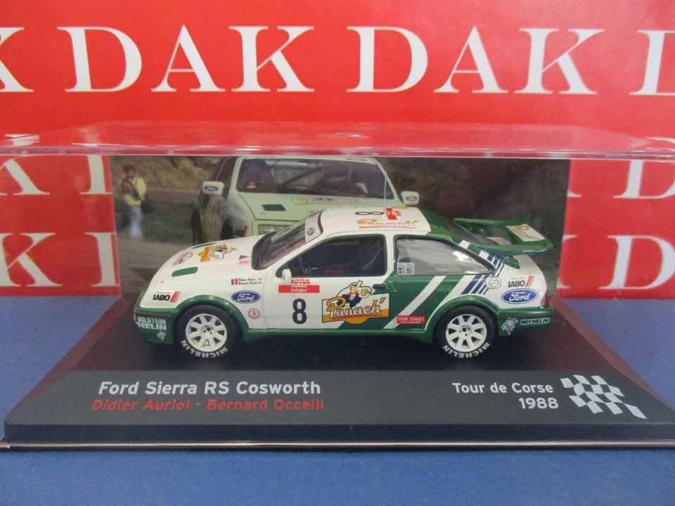 Die cast 1/43 Modellino Auto Ford Sierra RS Cosworth Tour Corse 1988 D. Auriol - Immagine 4 di 4