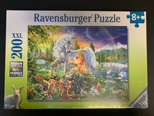 Ravensburger 200 XXL piece Puzzle 19"x14" 'Gathering at Twilight' Unicorn