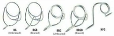 BRG - Hard Chrome Unbraced Boat Rod Wire Guides CLOSEOUT