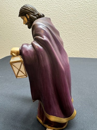 Figura de Navidad Hawthrone 2010 Standing Joseph iluminada desde dentro de la natividad - Imagen 8 de 15