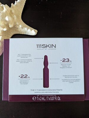 111Skin The Y Theorem Concentrate Ampoules Reparatrices 7 x 2ml 0.07oz Serum NIB