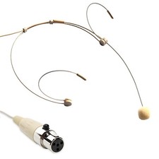 Beige Kondensator Headset Mikrofon Für Shure Wireless (TA4F) XLR 4-polig
