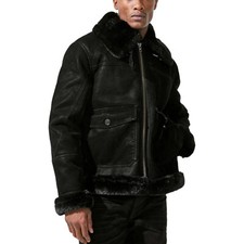 Jordan Craig Vienna Fur Bomber Mens Jacket Bl...