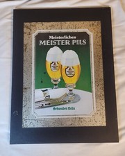 Altes Reklame Schild Pappe Blech Bier Werbung