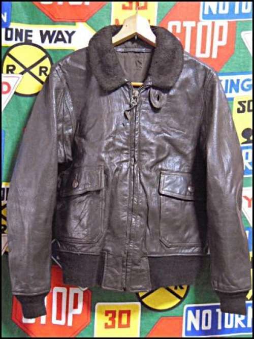 USN 1970s Vintage G-1 Leather Flight Jacket Black SCOVILL USN 1970s Vintage G-1 Leather Flight Jacket Black SCOVILL