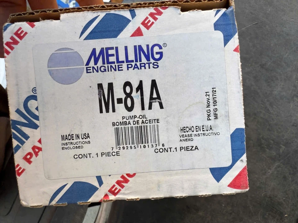 Bomba de aceite de motor Melling M-81A para modelos selectos de American Motors Dodge Eagle Jeep Foto 2 de 2
