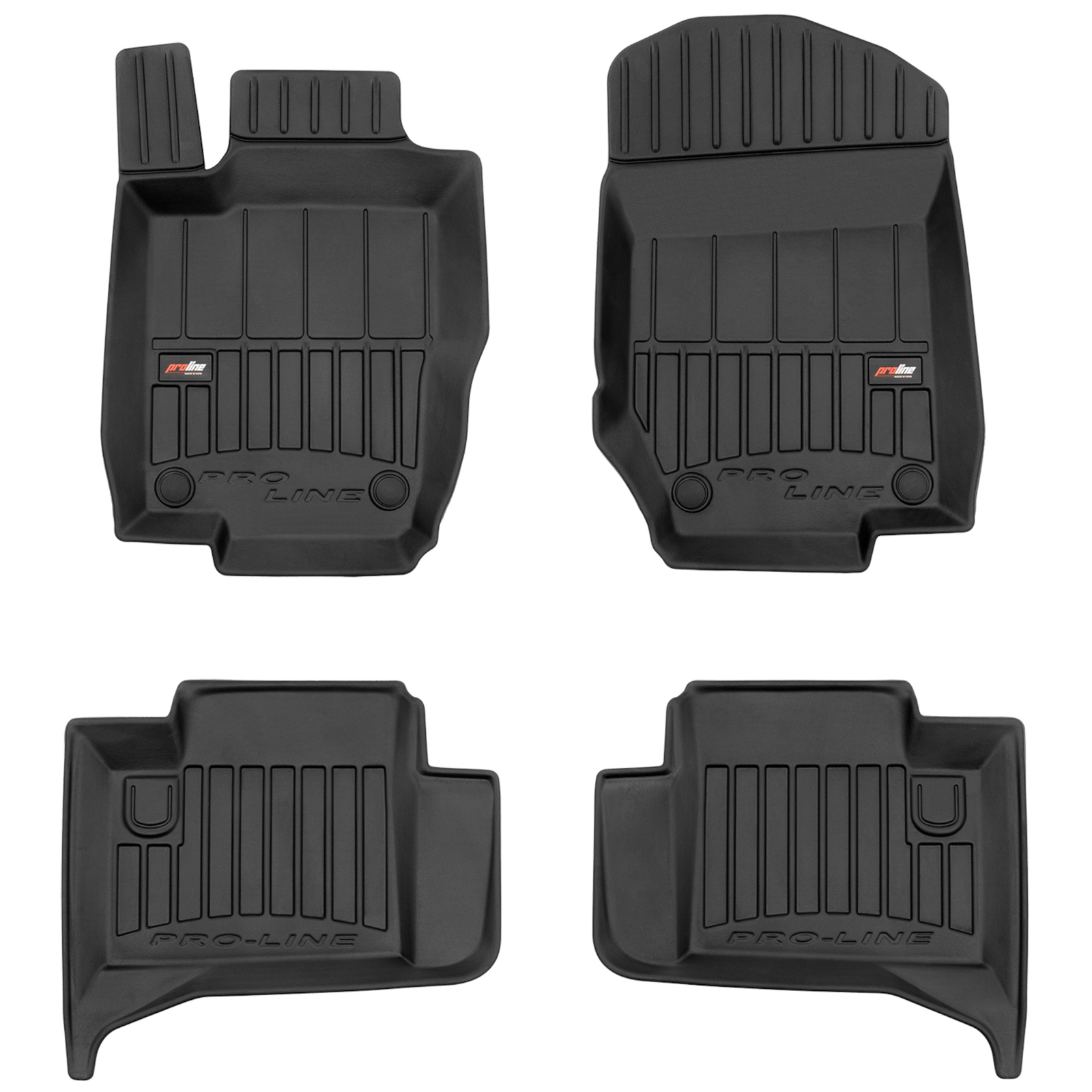 Tapis de sol TPE Frogum Pro-Line luxe en caoutchouc noir sur mesure pour Mercedes ML W164