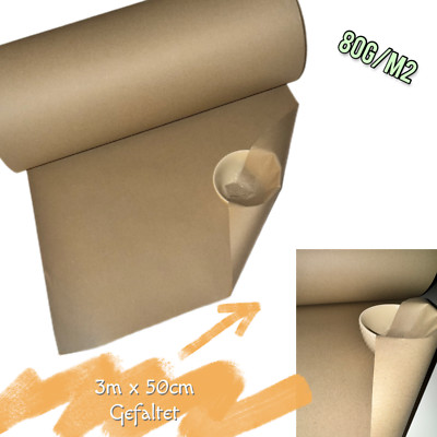 Schrenzpapier Packpapier Polstermaterial Füllmaterial 50cmx300cm 80gm2