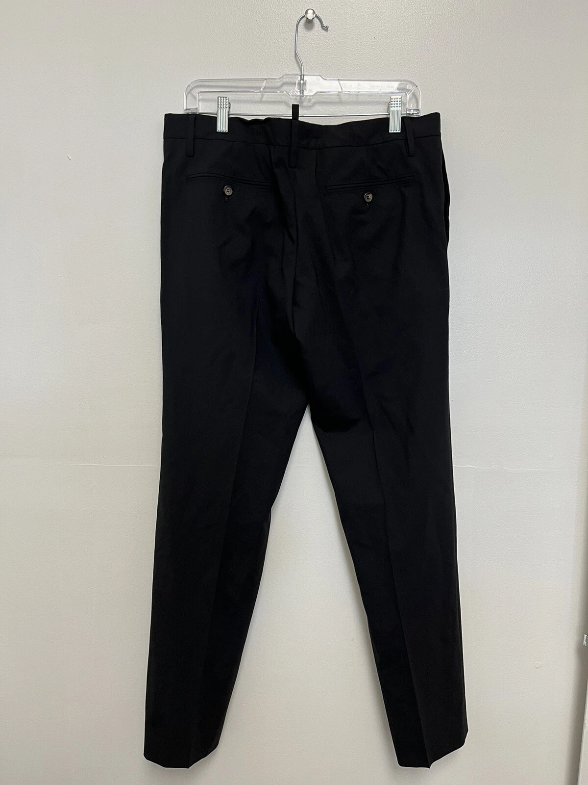 DSQUARED2 Pantaloni classici Dsquared Tailor Milano uomo lana nera pantaloni 50
