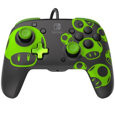 PDP  WIRED CONTROLLER REMATCH - 1UP GLOW IN THE DARK - NINTENDO SWITCH - Neu
