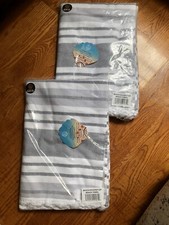 Toalla de playa SUPERIOR Racer a rayas de gran tamaño 35x68 gris