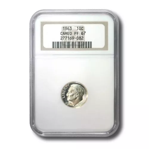 United States Roosevelt Dime 10C 1963P NGC PF67 Cameo