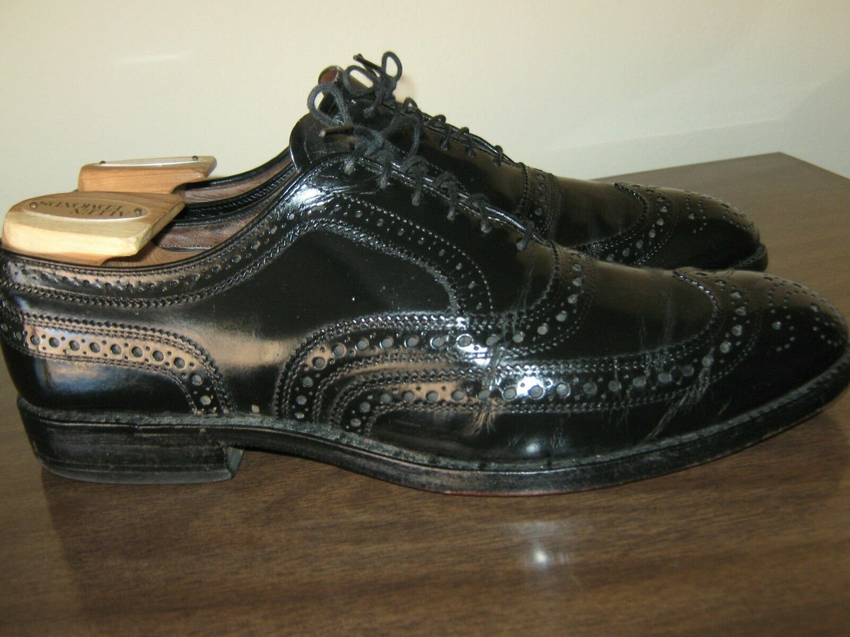 Allen Edmonds Wingtip Oxfords McAllister Leather Men's 8.5 D Hard