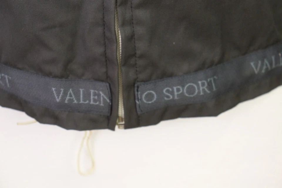 Chaqueta corta Valentino Sport gris cremallera completa con capucha talla 42/S Foto 3 de 4