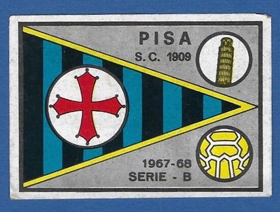 SCUDETTO SERIE B CALCIATORI PANINI 1967/68 - PISA | eBay