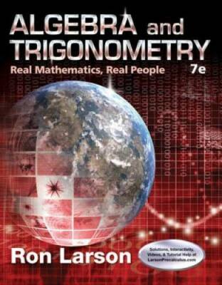 Algebra and Trigonometry: Real Mathematics, Real People - Hardcover - GOOD