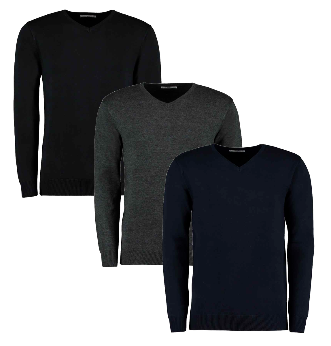 Kustom Kit Arundel Cotton Acrylic Vee V-Neck Sweater Jumper