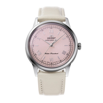 Orient Bambino 38mm Solar Powered Leather Watch RA-WK0005P