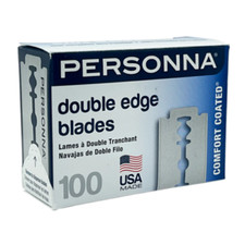 100 PERSONNA Lab Platinum Chrome Stainless Double Edge Razor Blades Made In USA