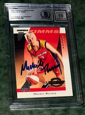 MICHELE TIMMS SIGNED ROOKIE CARD 1997 PINNACLE BECKETT AUTHENTIC BAS 10 AUTO RC