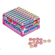 40x Mentos Chewy Mints Strawberry | Mentos Strawberry Rolls | Mentos Candy