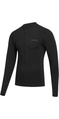 Mystic Mens 2025 Majestic 2mm Front Zip Surf Jacket - Black