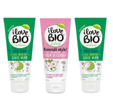 I LOVE BIO Gel douche Coco et Fleur de Cerisier Lot 3 X 200ml