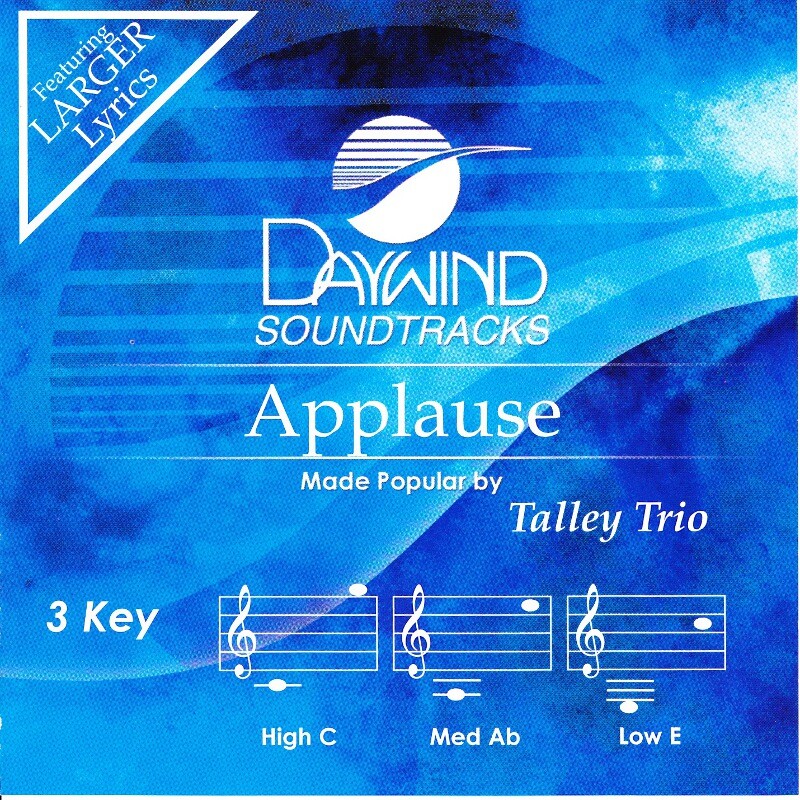 Applause by The Talley Trio Accompaniment Track Karaoke Version