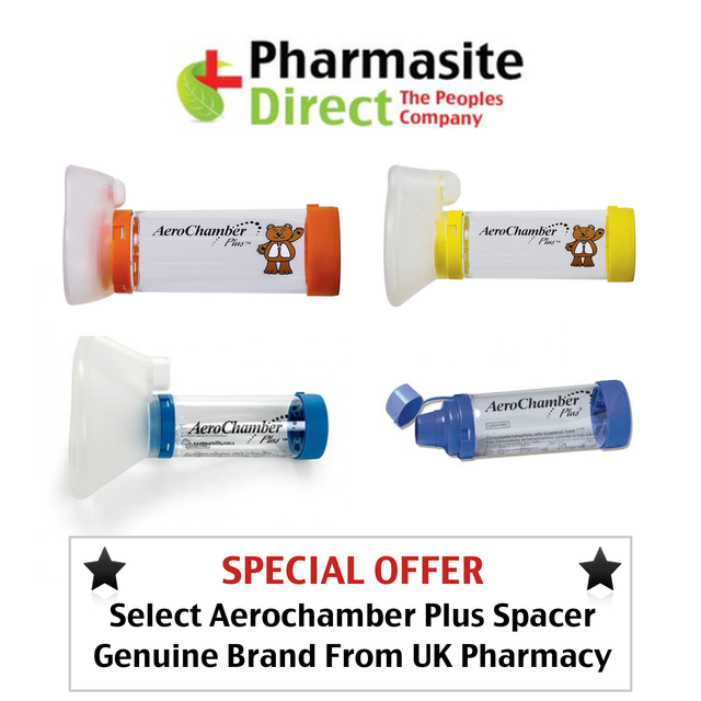 Aerochamber Plus Spacer Device with Adult Mouthpiece No Mask for sale