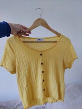gelbes oberteil damen