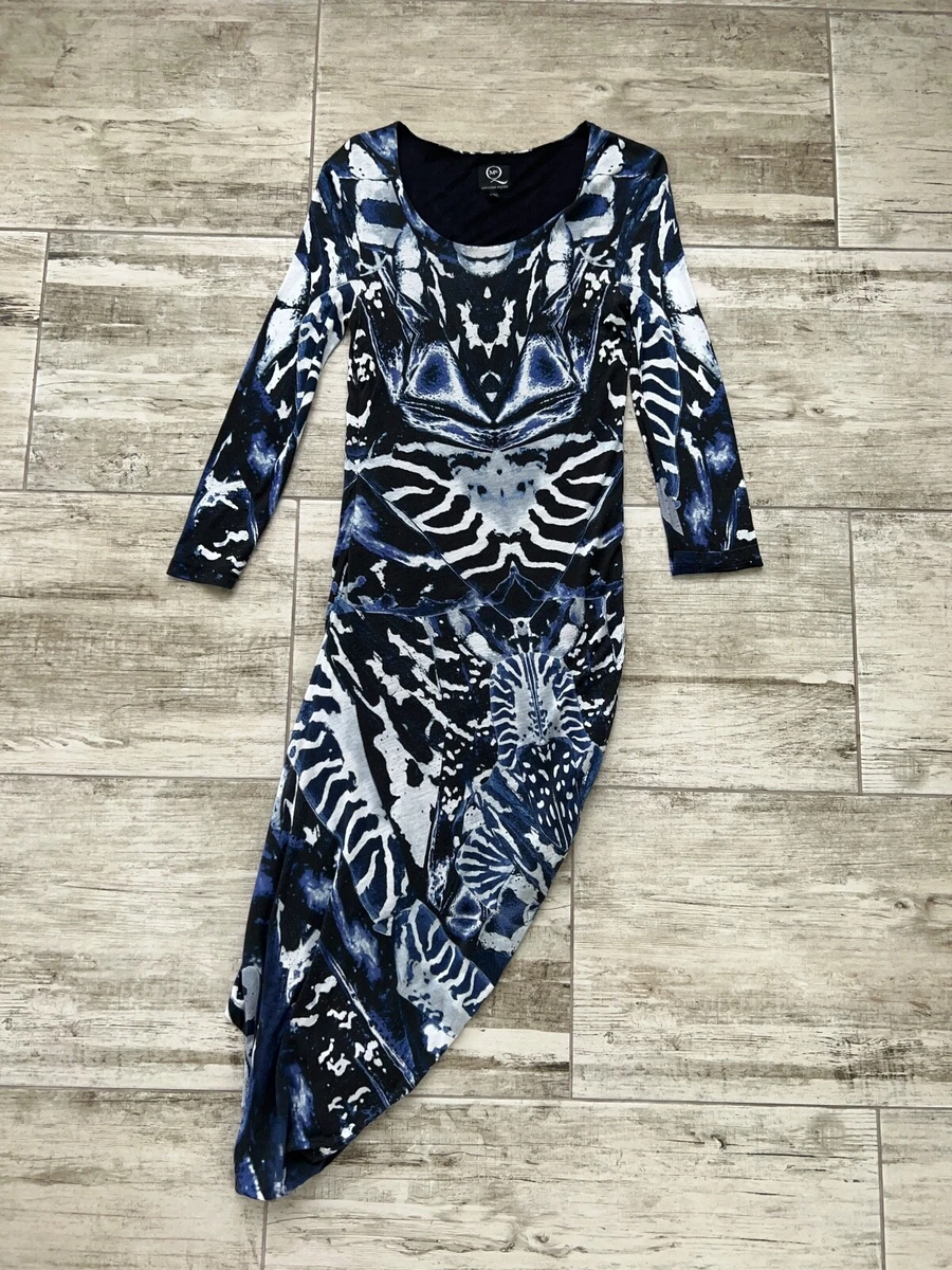Blue cheap snake dress