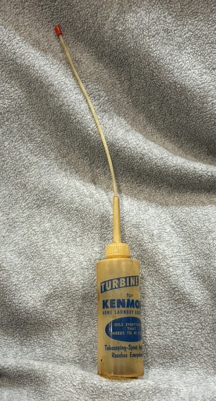 Vintage Turbine Oil Bottle for KENMORE Home Laundry Equipment Telescoping Spout