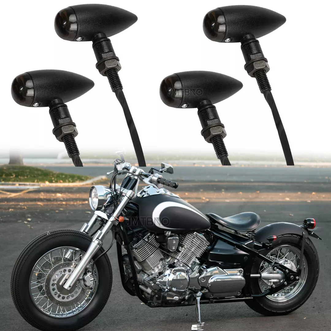 4x Motorcycle LED Bullet Turn Signals Lights For Yamaha V Star 650