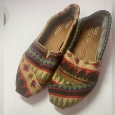 Toms Aztec Print Loafer Flat