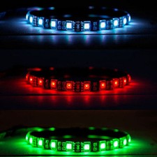 Kingwin 12inch RGB Multi Color Flexible LED Strip w/ Remote KRGB-LED-12AD 