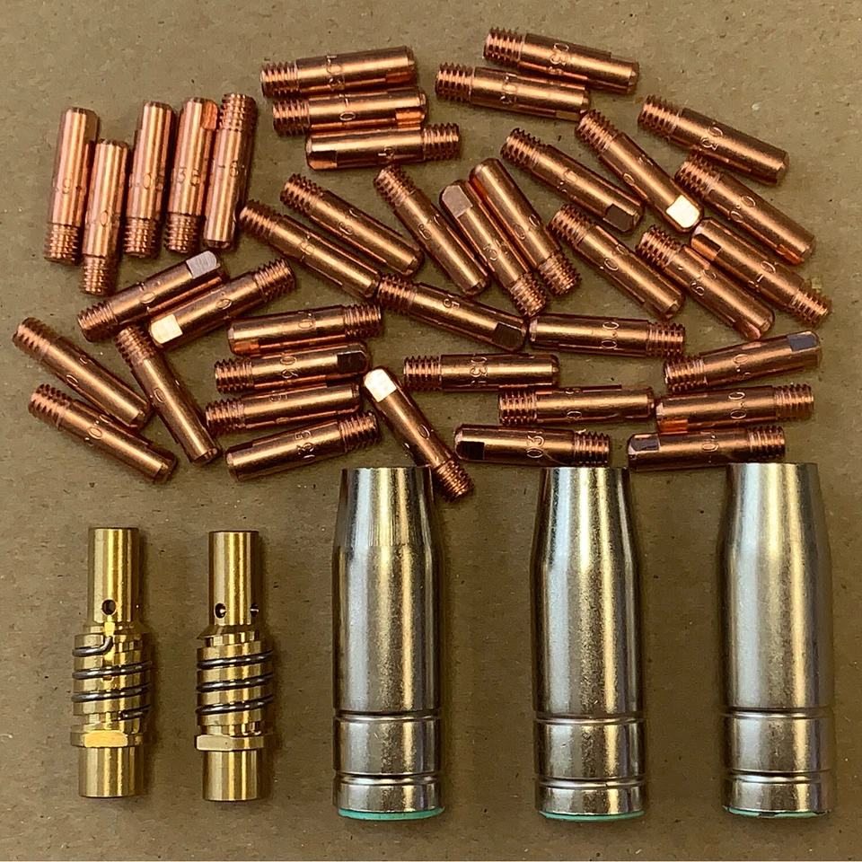 AMICO ELECTRIC SPG18-030 Spool Gun SPG15180 Consumables, 0.030” Tips, Diffusers & Nozzles