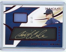 2020 Panini Immaculate Clutch Relic Autograph #C-GC Gerrit Cole #12/15