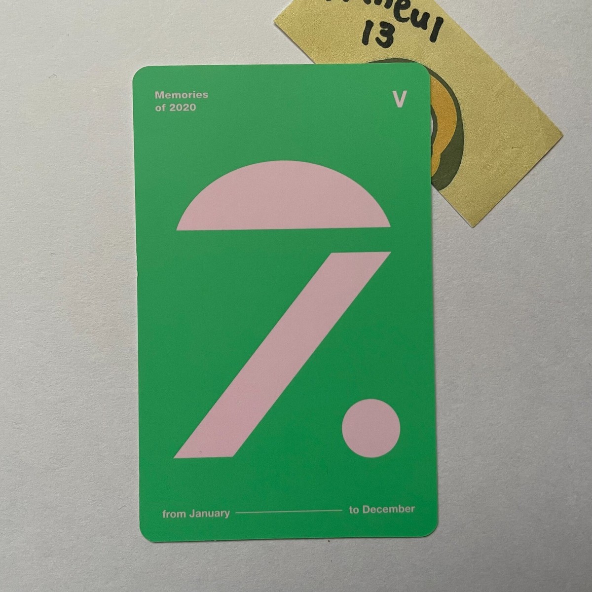 BTS V Taehyung MEMORIES OF 2020 Official Photocard DVD photo BTS V Taehyung MEMORIES OF 2020 Official Photocard DVD photo