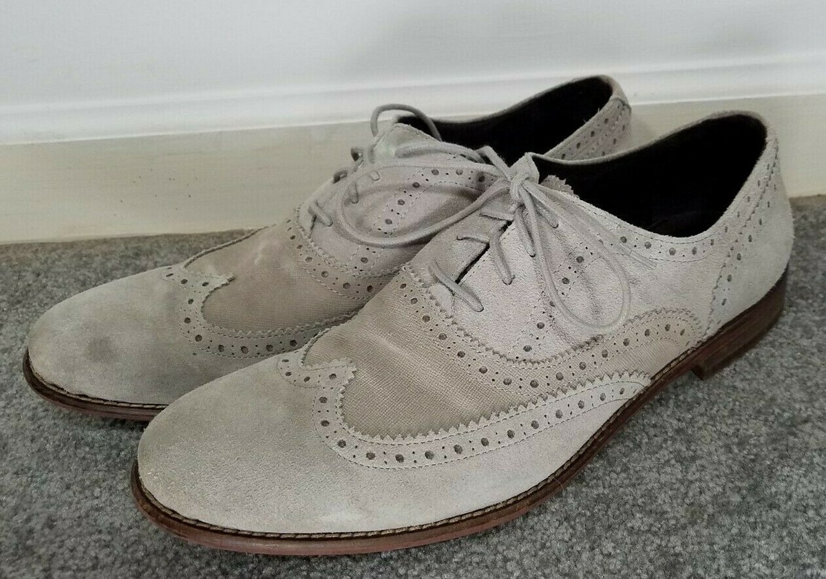 John Varvatos Light Gray Suede Oxfords Bobby Jones Suede Oxford main image 2